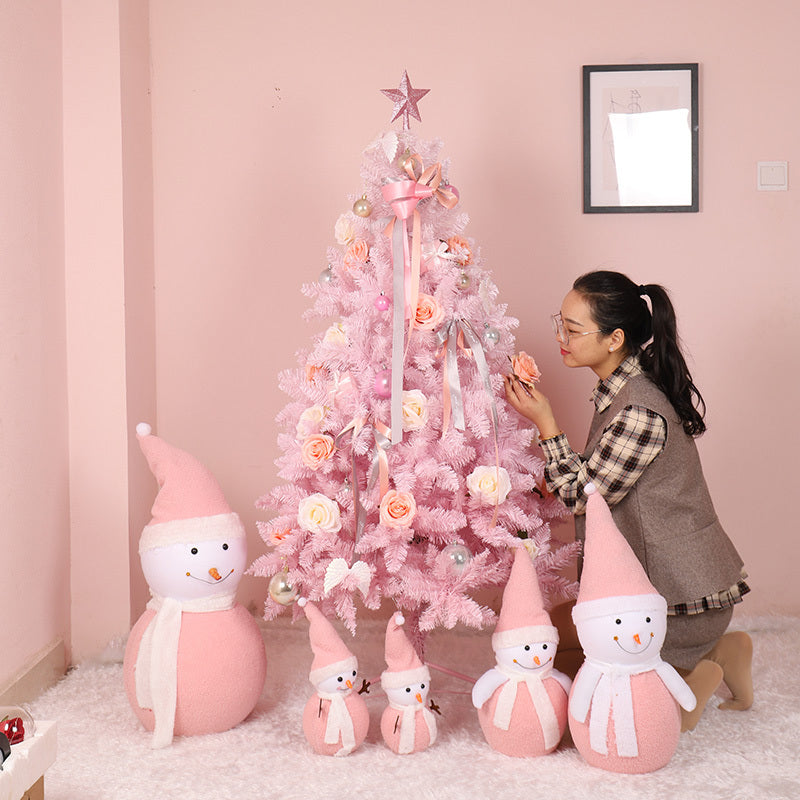 Christmas Tree Decorated With Cherry Blossoms