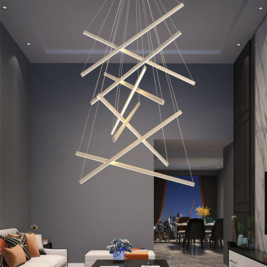 Modern Simple Atmosphere Light Luxury Small Apartment Pick High School Empty Lamps Chandelier